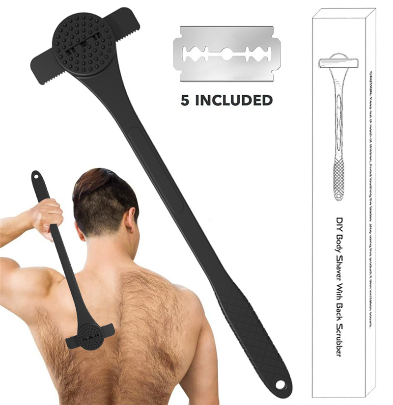 Men'S Grooming Hair Removal - Rasoio per la schiena con manico