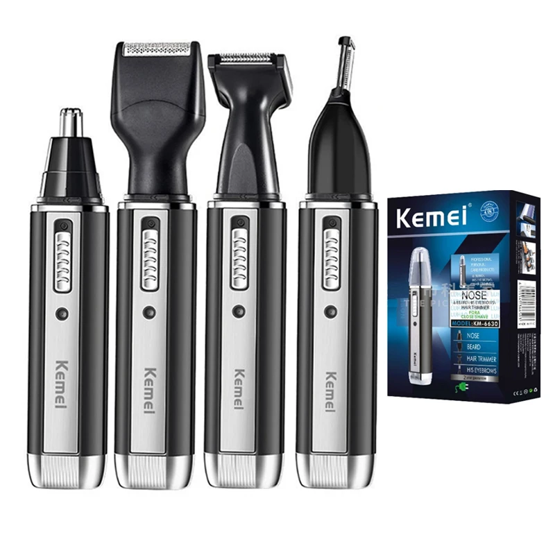 Men'S Grooming Nose And Ear - Kemei ricaricabile elettrico tutto in uno