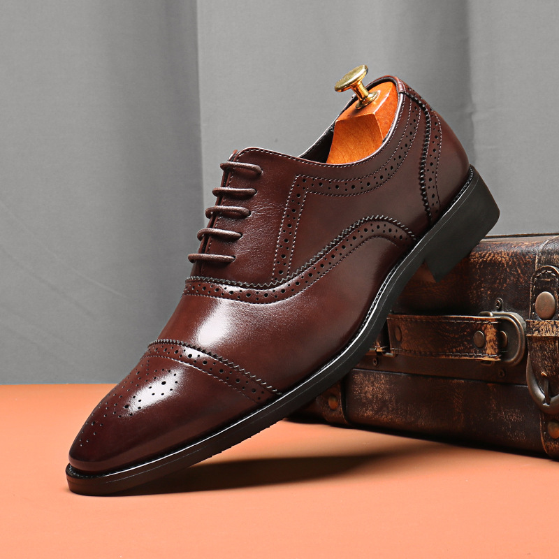Men'S Grooming Oxford - Scarpe da uomo in pelle di