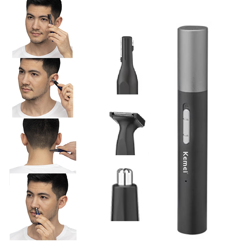 Mens Grooming Tools - Kemei Pro Regolabarba Elettrico Ricaricabile per