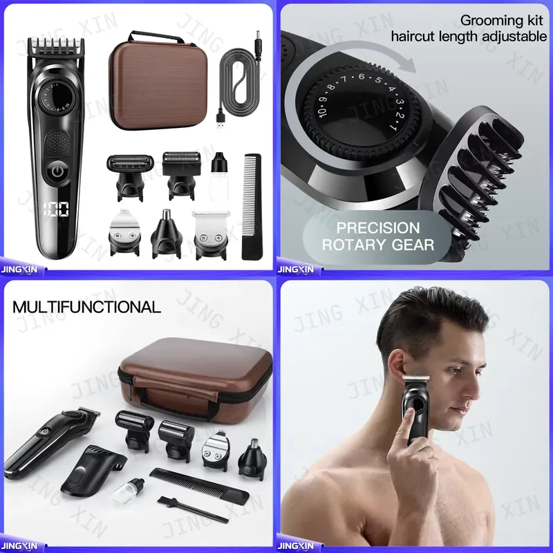 Men'S Grooming Hair Removal - Tagliacapelli Elettrico Professionale LM-1832 per Uomo,