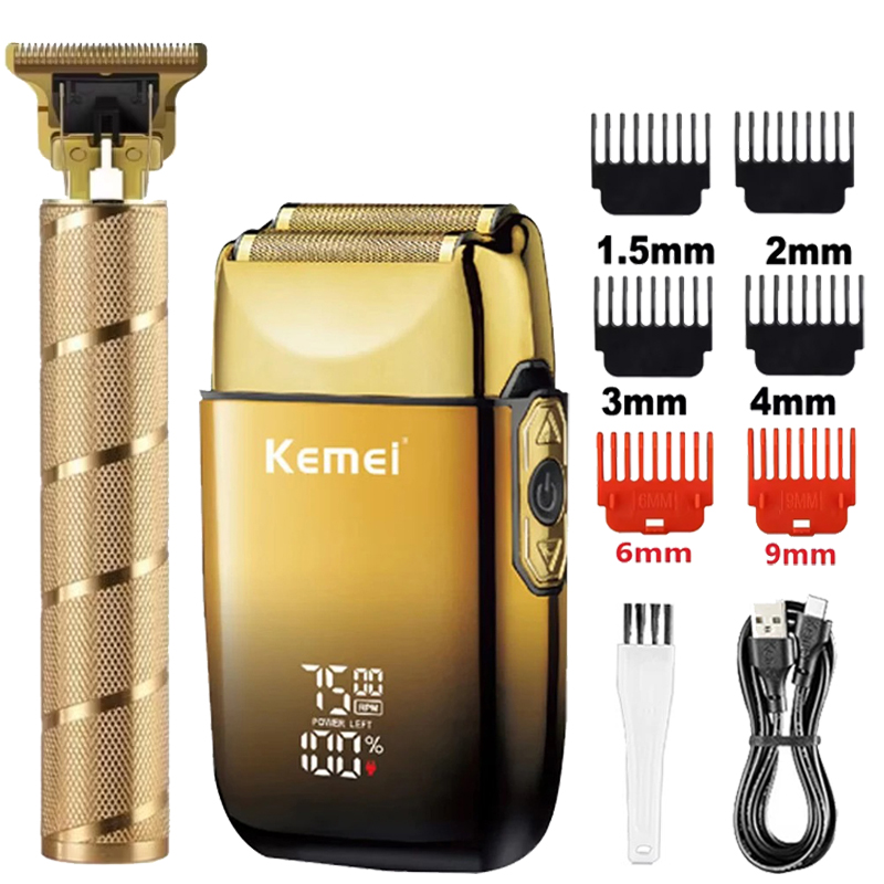 Men'S Grooming Boxes - Kemei KM-TX10 T9 Regolabarba Elettrico Professionale