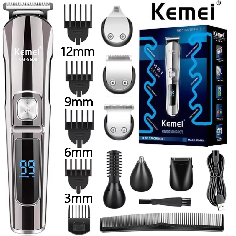 Men'S Grooming Boxes - Kemei Tagliacapelli Multifunzione Professionale Impermeabile 6
