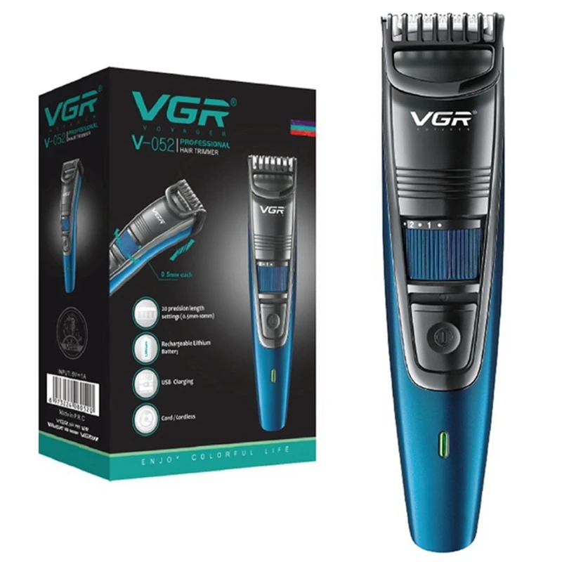 Men'S Face Grooming - VGR 0.5-10mm regolabile barba e tagliacapelli