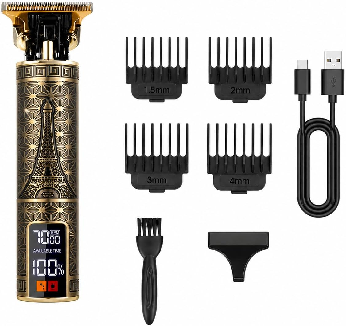Grooming Men'S Hair - Tagliacapelli Elettrico Professionale da Uomo con