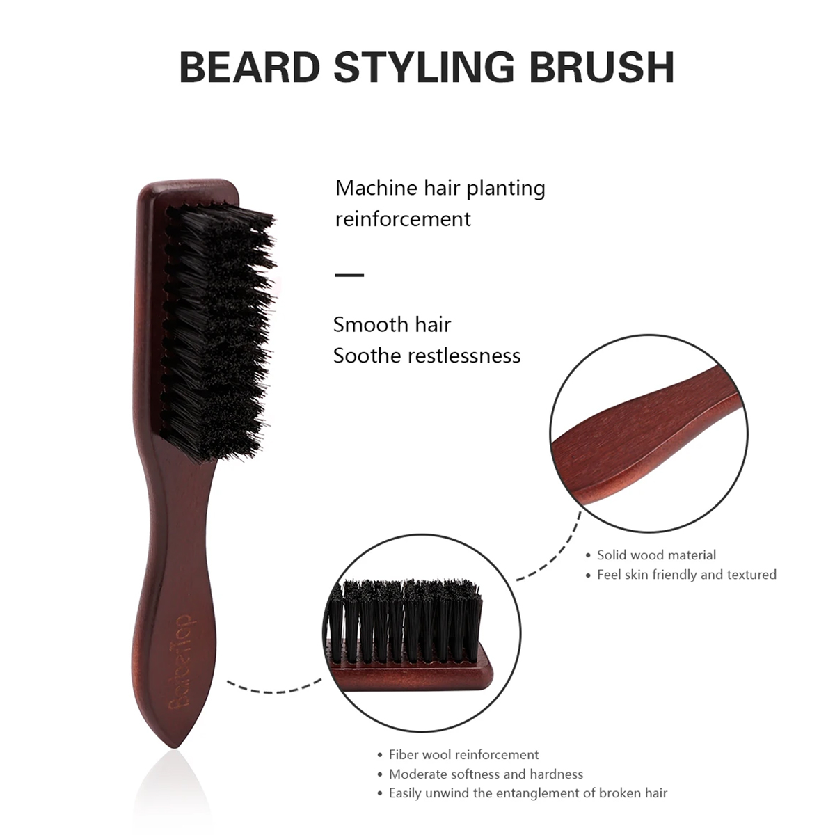 Barbiere Manico in legno Spazz - Grooming Men'S Hair recensione e prezzo