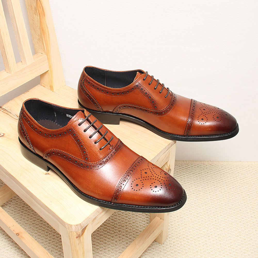 Scarpe Formali Brogue in Pelle - Men'S Grooming Oxford recensione e prezzo
