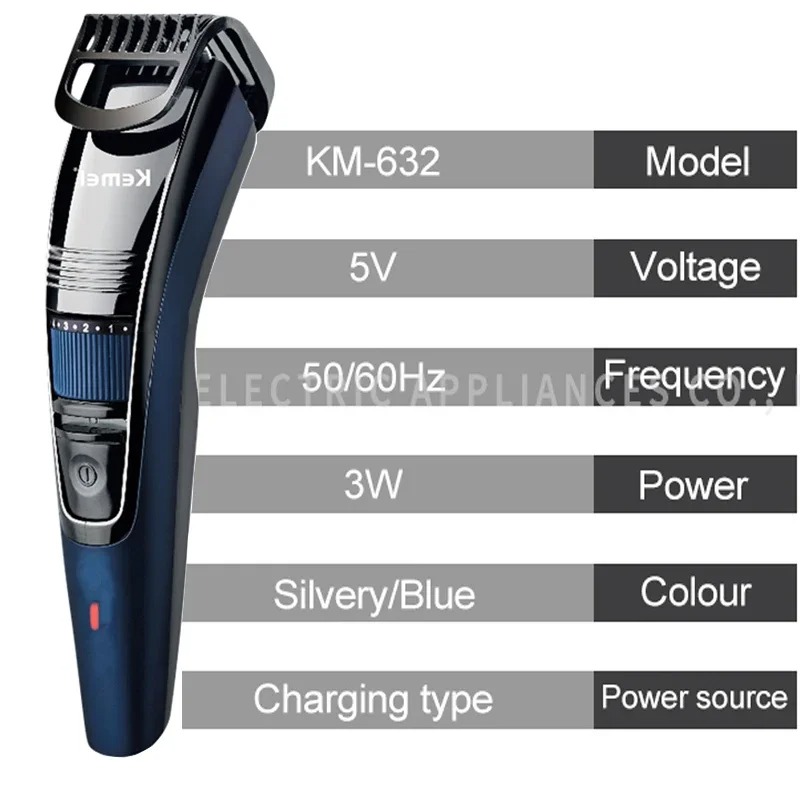 Kemei 632 0.5-10mm Regolabile  - Men'S Face Grooming recensione e prezzo