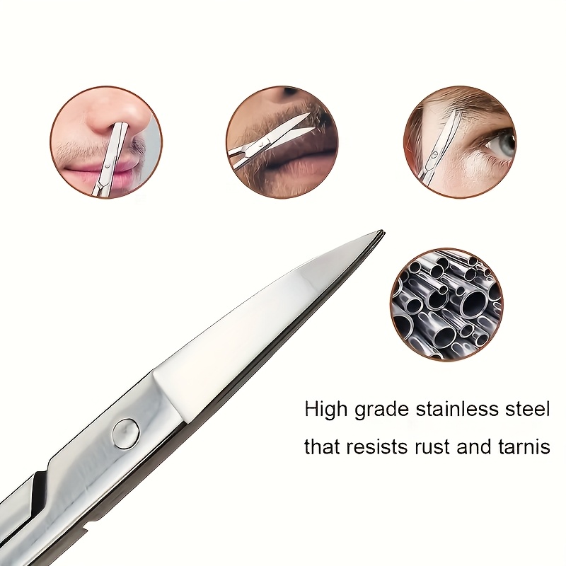 Set di 1/3 Forbici Piccole per - Men'S Grooming Nose And Ear recensione e prezzo