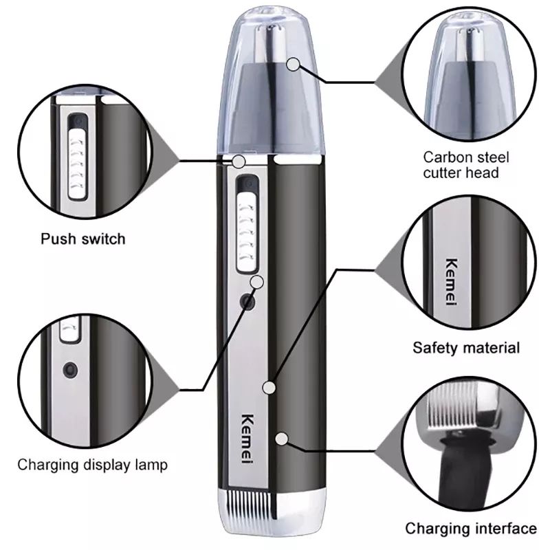 Kemei Ricaricabile Elettrico T - Men'S Grooming Nose And Ear recensione e prezzo